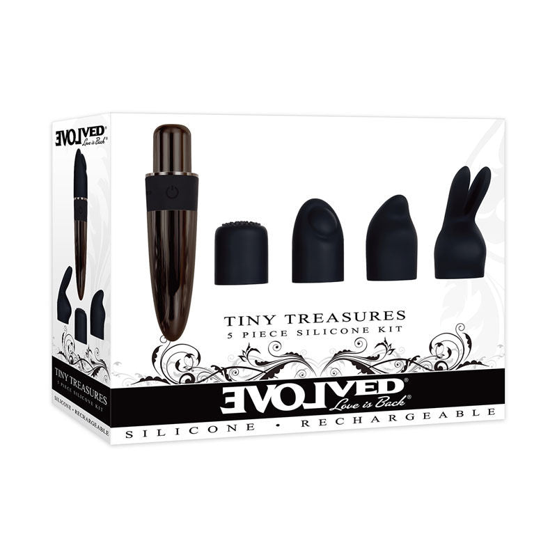 Evolved tiny treasures - bullet vibrator -  box side view | Flirtybay.com.au